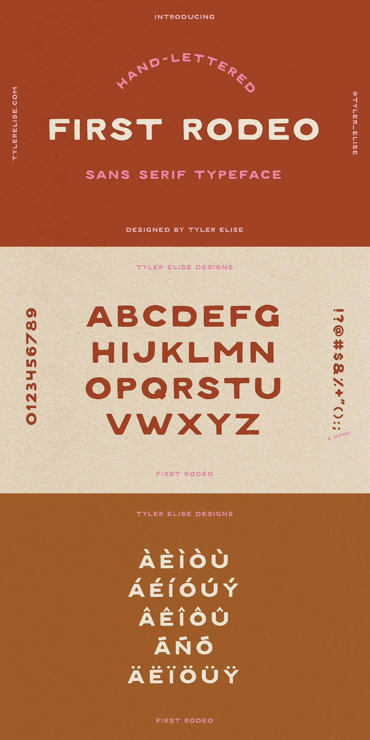 FIRST RODEO by Tyler Elise - Inkytype - Type Design Resources